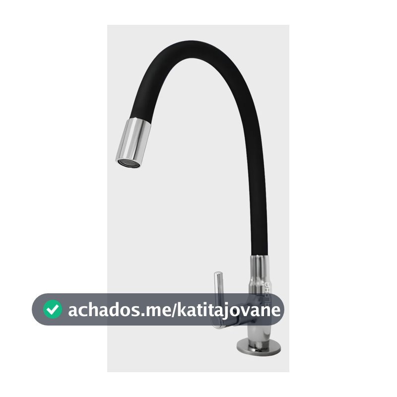 Torneira Tubo Flexível Bancada Cozinha Color Preta Luxo Cor Preto Alpha Hidrometais Torneira C65