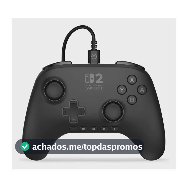 Controlador com fio Advantage - Interruptor de controle com fio 2 cores preto