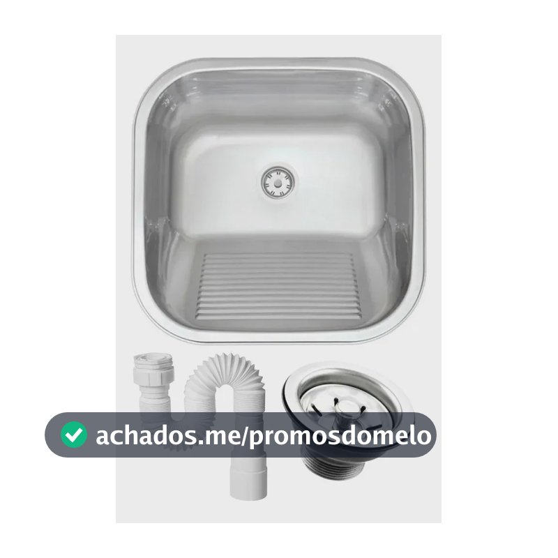 Tanque Inox 304 Fosco Lavanderia 40x34x20 American Steel Fosco