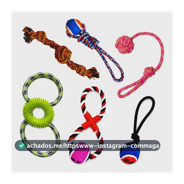 Kit 5 Brinquedos Cordas Resistente Forte Puxador P/ Cachorro