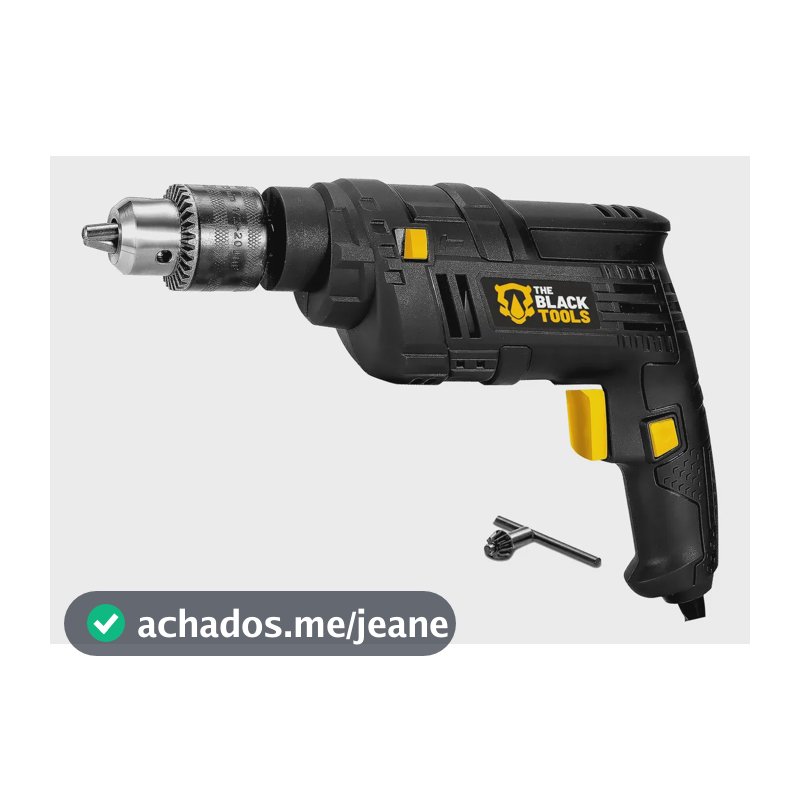 Furadeira Elétrica De Impacto 550w 3/8 10mm Profissional Tbf550 The Black Tools