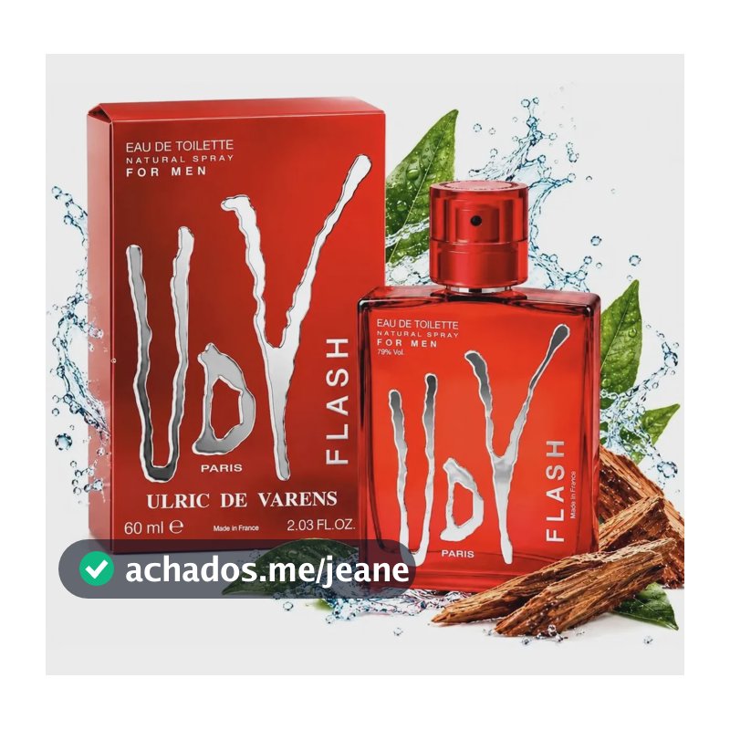 Perfume Udv Flash 60ml Ulric De Varens Importado Francês