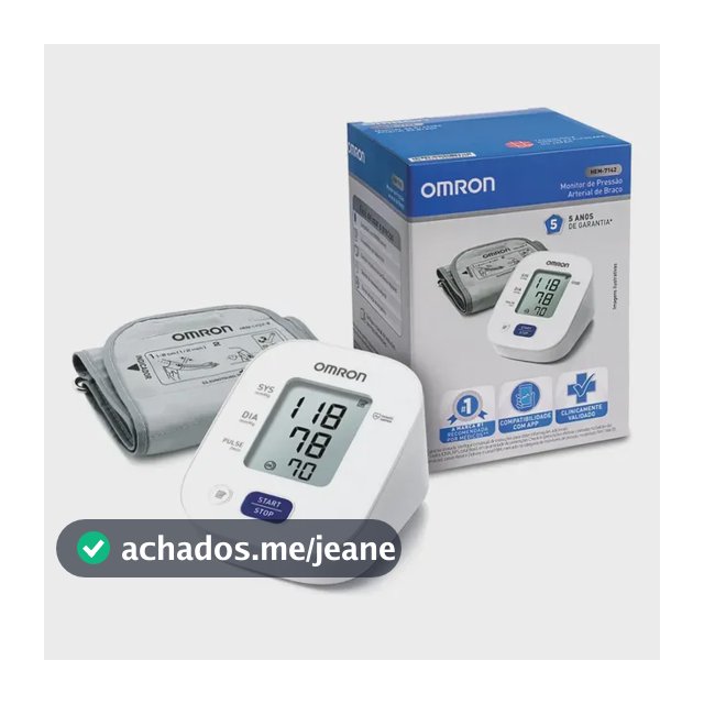 Aparelho Monitor Medidor Pressão Arterial Omron HEM-7142 Monitor Digital