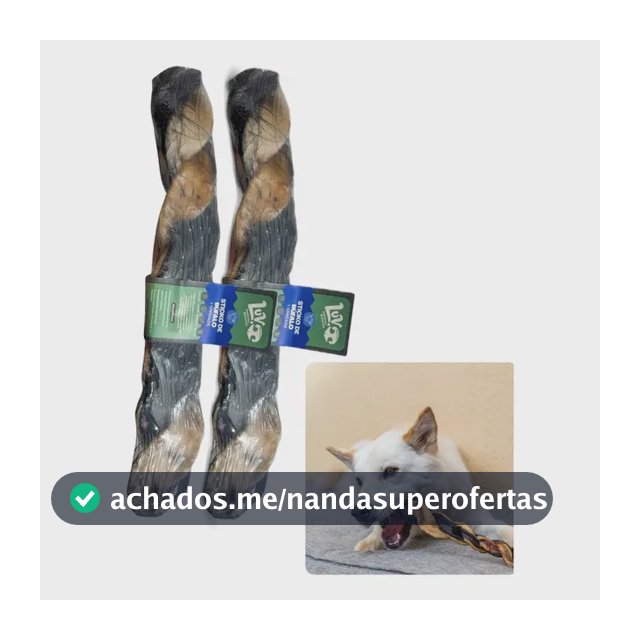 Kit 2un Mordedor Natural Para Cães Pet Sticko Bufalo Luv