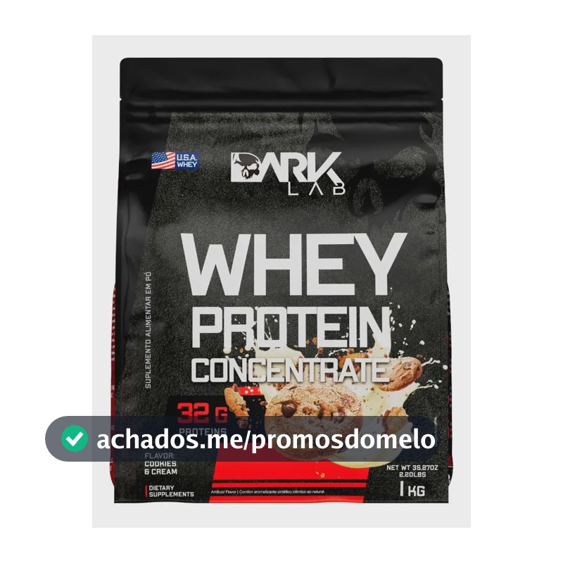 Whey Protein Concentrado 1kg Cookies & Cream Dark Lab