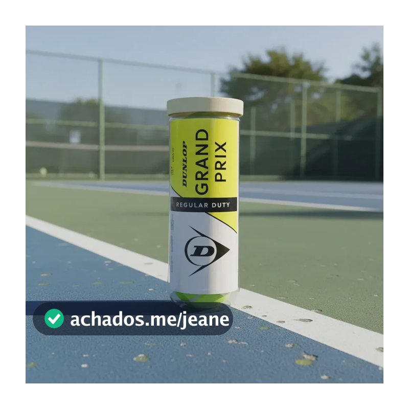 Bola Tênis Dunlop Grand Prix Regular Duty Tubo C/3 Amarelo