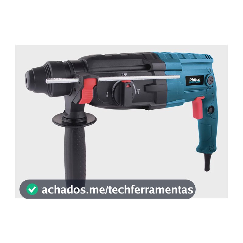 Martelete Force Pmt01 900w Impacto 3j 1400rpm Philco Cor Azul e Preto
