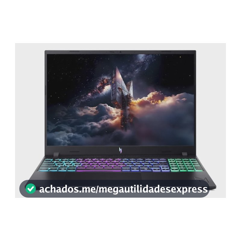 Notebook Acer Nitro 58mm C5 8gb Ram 512gb Ssd Rtx5060 Linux Preto