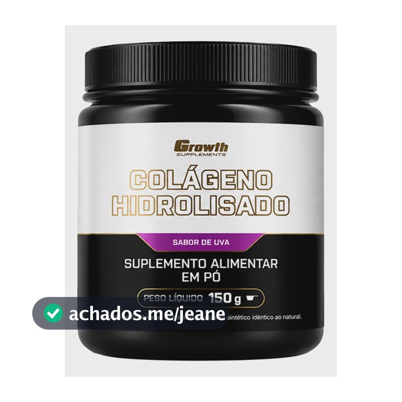 Colágeno Hidrolisado 150g Growth Supplements Uva