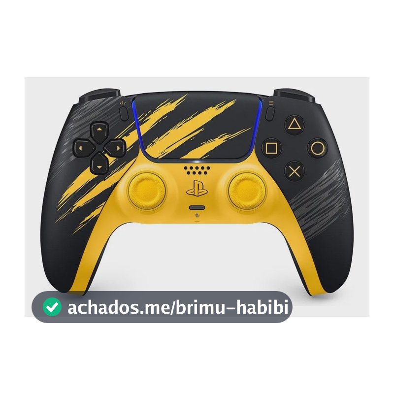 Controle Sem Fio Sony Dualsense Marvel's Wolverine Ps5 Amarelo