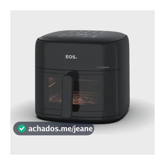 Fritadeira Sem Óleo Air Fryer Eos 6.2L Preto Eaf60p 127v