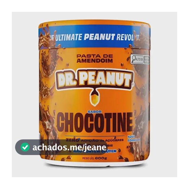 Pasta De Amendoim Dr. Peanut Gourmet Sabor Chocotine 600g Chocottine