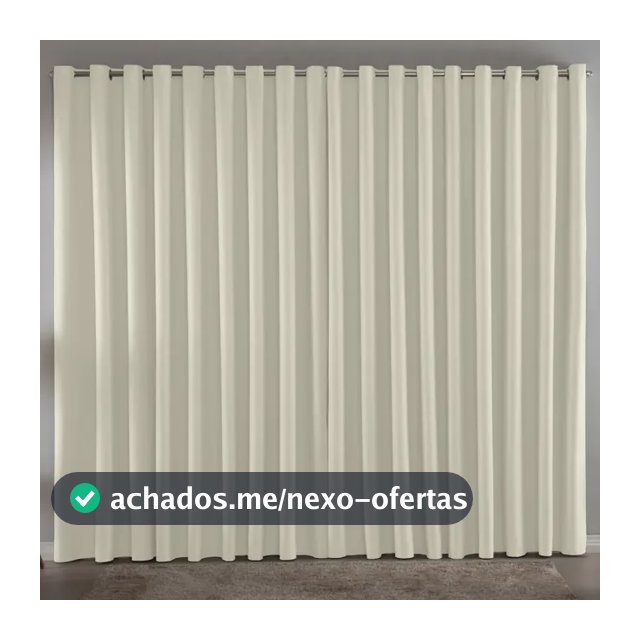 Cortina Blackout Em Tecido 6,00x2,80 Corta Luz Branco Gelo
