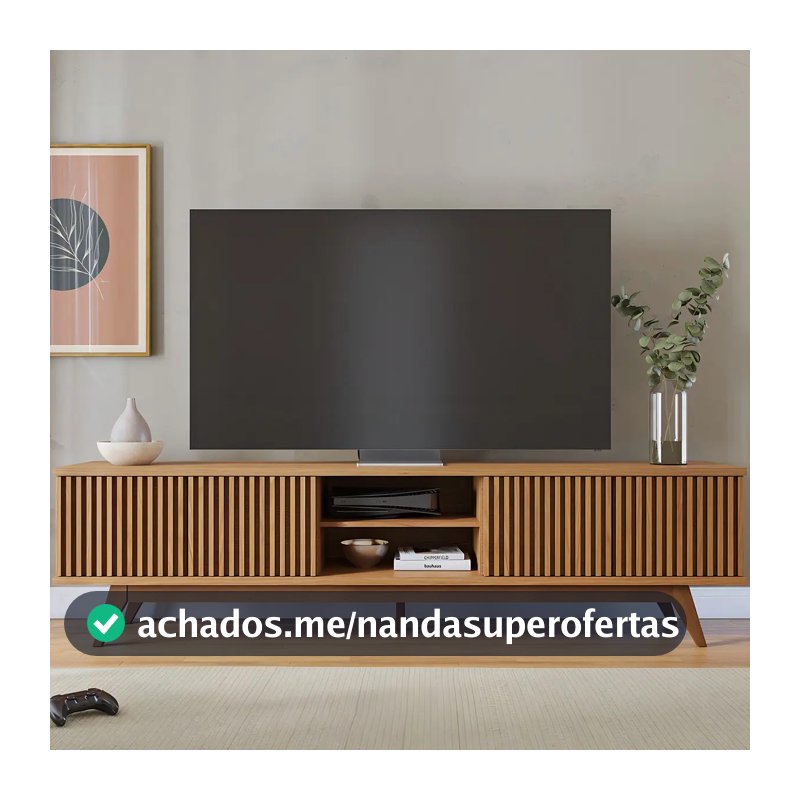Colibri Rack Bancada Fortaleza 4 Portas TV até 75 Polegadas