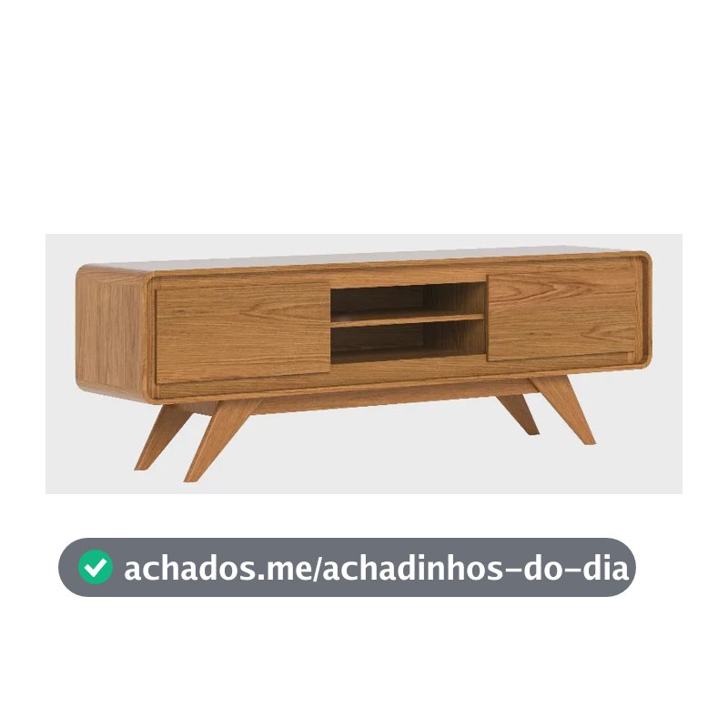 Rack Channel 1,50 De Largura Para Sala Tv Off White E Nature Nature