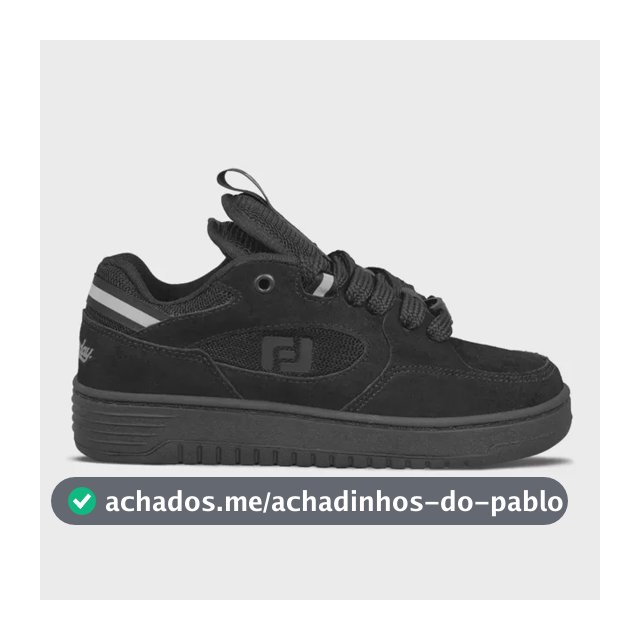 Tênis Freeday Unissex Camurça Switch | Preto
