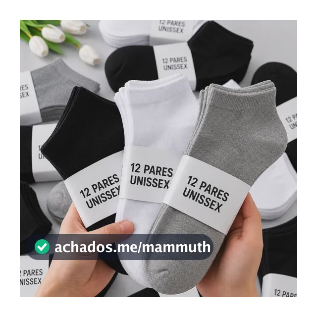 Kit 12 Pares Meia Soquete Curta Macia 30 Ao 46 Premium Full