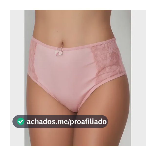 Kit 5 Calcinhas Cintura Alta Alta Modelagem Grande Com Renda
