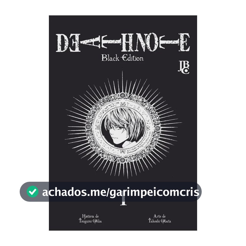 Death Note Vol. 01 - Black Edition: Edição Brasileira - Ohba, Tsugumi - Editora JBC - Capa Mole