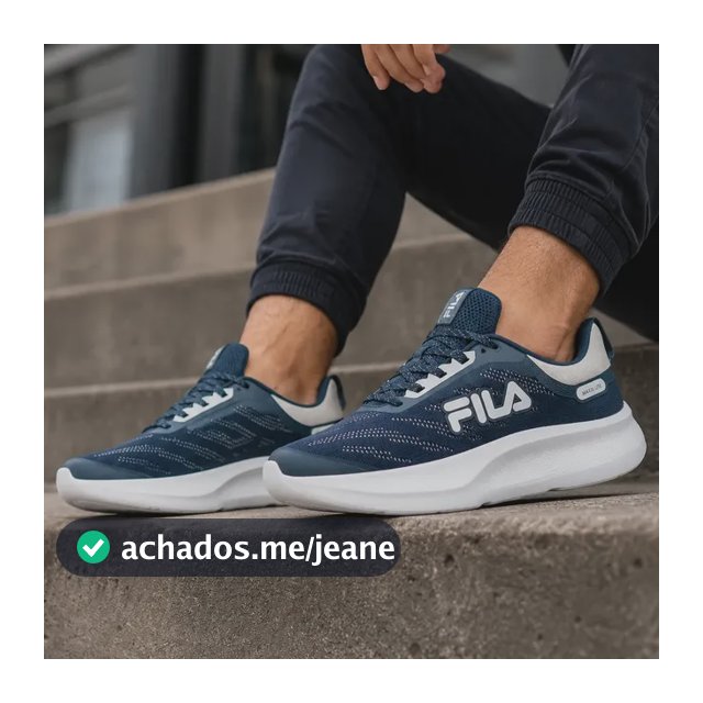 Tênis Fila Maxxi Lite Masculino Esportivo Corrida Treino Marinho Branco Cinza 40 Br