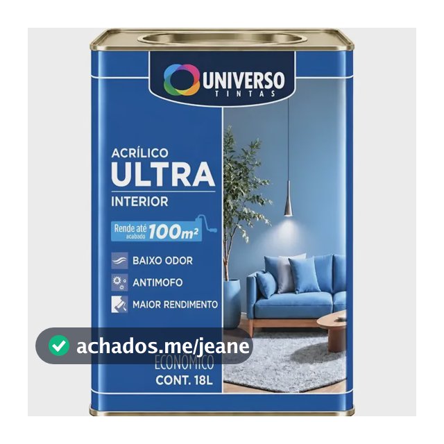 Tinta Acrílica Anti Mofo Parede Unilar Escolha A Sua Cor!!