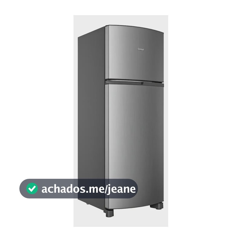 Geladeira Consul Crm40mk Frost Free 333l Cor Platinum 110v