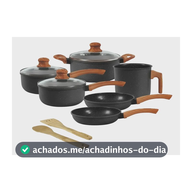 Jogo De Panelas Indução Tuut Ecoglide 8 Peças graphite