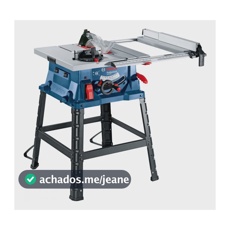 Serra circular bancada 10pol 1800W extensível GTS 254 Bosch cor azul