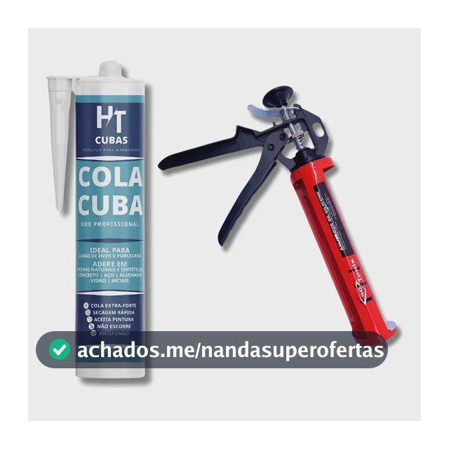 Kit Aplicador Pu40 Manual Selante Cola Silicone Fixa Cubas
