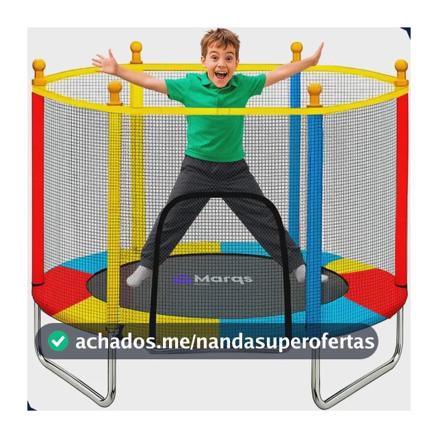 Cama Elástica Infantil Pula-pula Trampolim 1,4m Com Tela De Proteção E Estrutura Reforçada Para Crianças Marqs Home