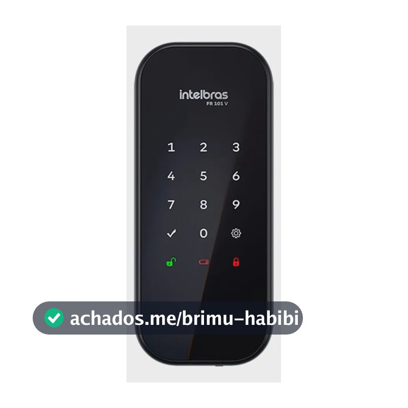 Fechadura Digital De Sobrepor Fr 101 V Preta Intelbras