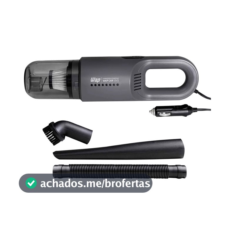 Aspirador Automotivo Portátil WAP CAR Filtro HEPA Cabo de 3,7m 180W 12V2