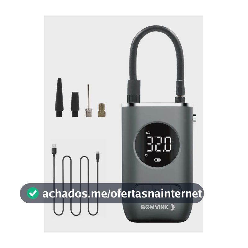 Mini Portatil Bomba De Ar Calibrador Compressor Digital Led