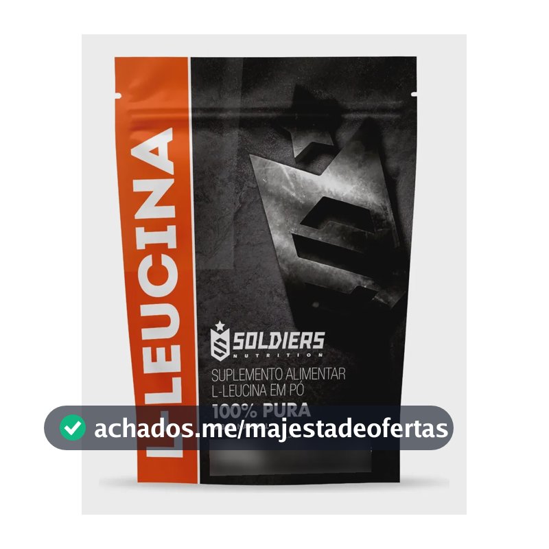Leucina Em Pó 500g - 100% Pura Importada 100% Puro