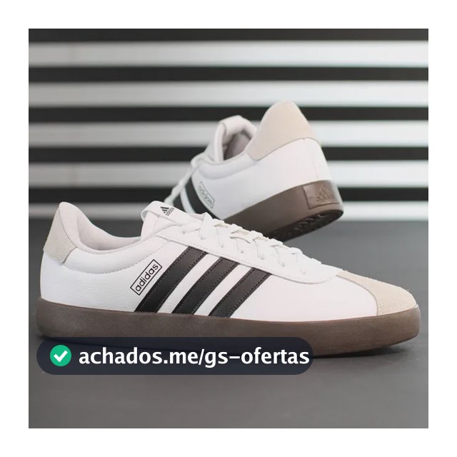 Tênis adidas Vl Court 3.0 Branco Preto E Cinza Masculino