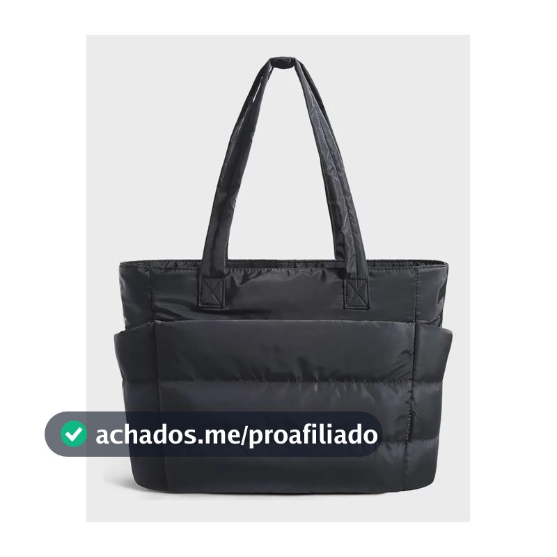 Bolsa De Ombro Grande Feminina Moderna Casual Deslocamento Preto Liso Níquel