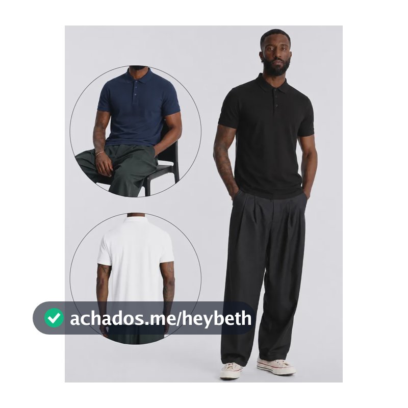 Kit 3 Camisa Masculina Malha Fria Polo Tech Manga Curta Variados M