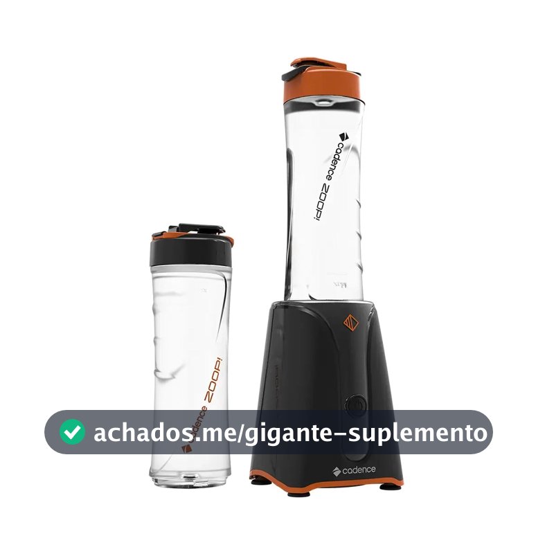 Liquidificador Cadence Zoop Contrast 2 Jarras Turbo
