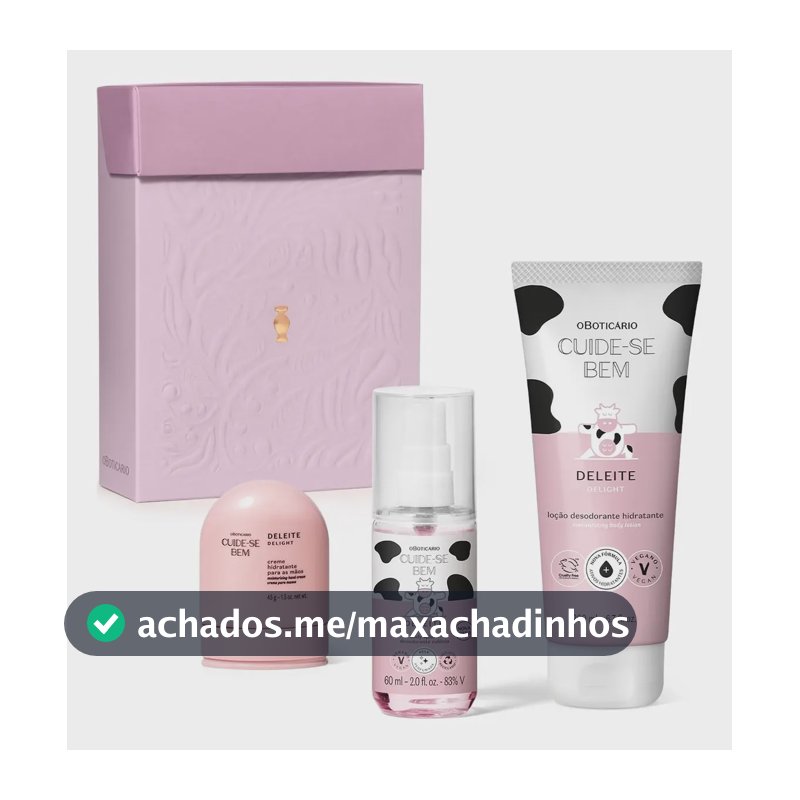 Presente Feminino Kit Cuide-se Bem Deleite O Boticário
