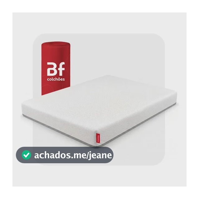 Colchão Casal D33 Ortopédico de Espuma Dupla face a Vácuo 138x188cm BF Colchões