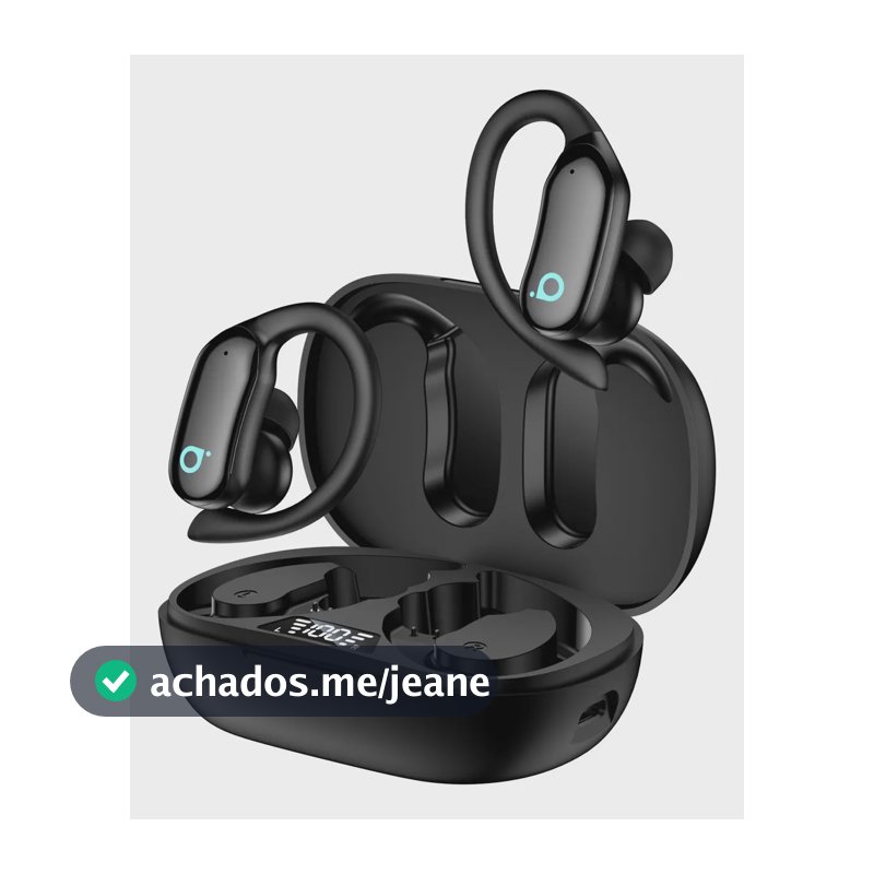 Fone De Ouvido Sem Fio Bluetooth Ipx7 Impermeável Com Gancho, Com Microfone Enc Cancelamento De Agua Com Gancho Para Academia E Corrida