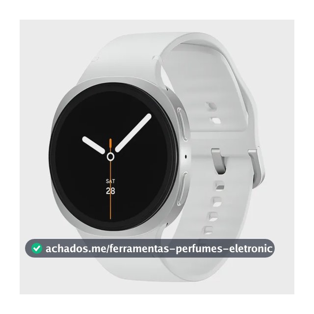 Samsung Galaxy Watch8 Smartwatch 40mm Lte, Galaxy Ai Caixa Prata Pulseira Prata Bisel Prata