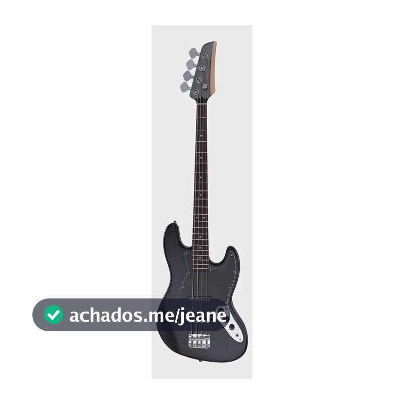Contrabaixo Seizi Jazu Fun Jb4 Acabamento Do Corpo Gloss Sparkle Cor Black Sparkle Orientação Da Mão Destro Quantidade De 4