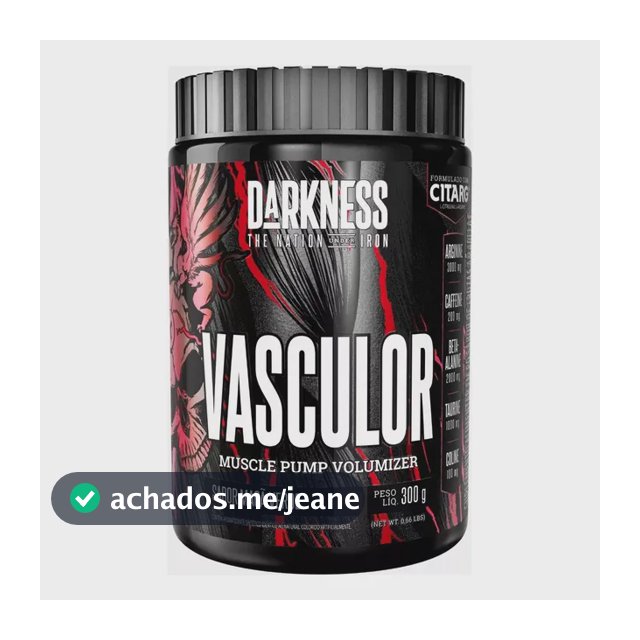 Suplemento Pó Darkness Nutricional/esportivo Pré Treino Beta-alanina Vasculor Muscle Pump Volumizer 300g Maçã Verde