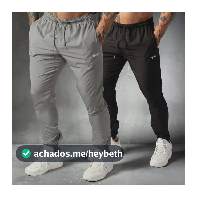 Kit 2 Calças Jogger Tactel Com Elastano Impulse