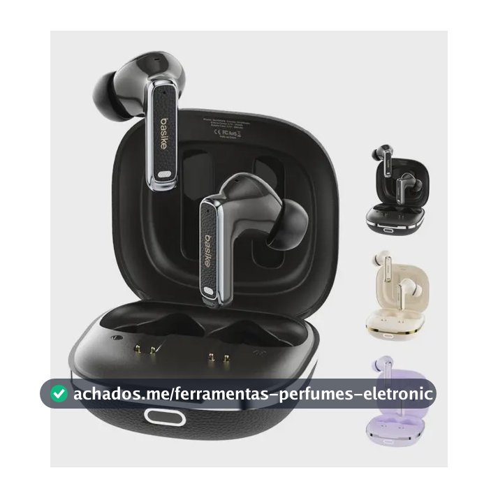 Basike Fone De Ouvido Sem Fio Bluetooth Tws Com Cancelamento De Ruido, Bateria De 40 Horas De Duração, 100h Em Standby, Fone De Ouvido Bluetooth Com 4 Microfones