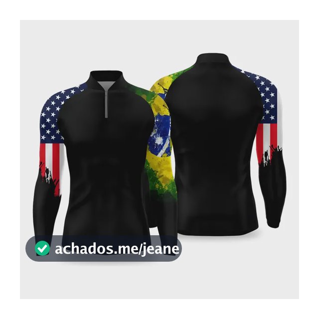 Camisa Para Pesca Brasil I Eua Com Proteçao Uv50+