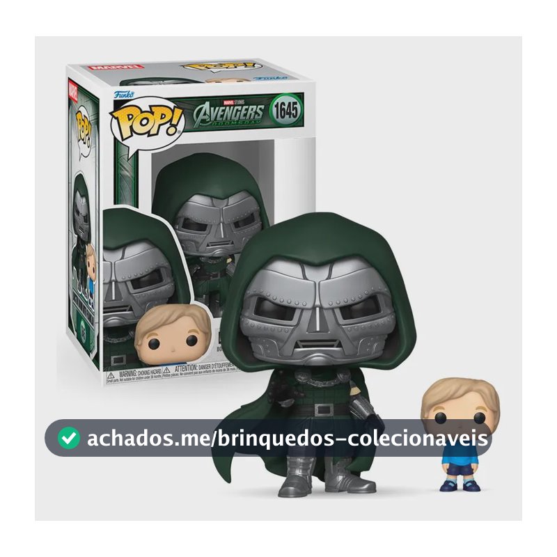 Boneco Funko Pop! Marvel Vingadores Dr Destino Com Franklin