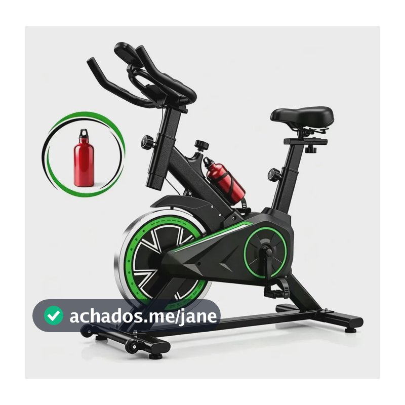 Bicicleta Ergométrica Mb-q7 Capacidade Máxima 120 Kg Verde 127/220v