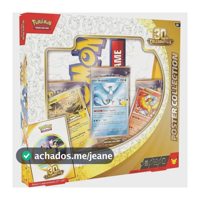 Pokémon Tcg 30th Poster Collection Ingles Poster Collection Inglês